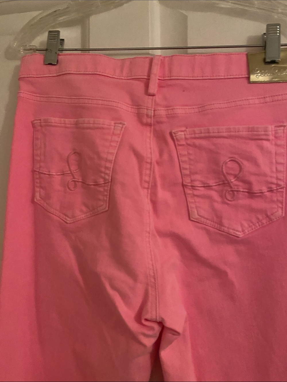 Lilly Pulitzer Neon Pink Cropped Straight Jeans - Picture 10 of 10